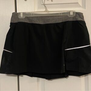 Black and Gray Athletic Skort